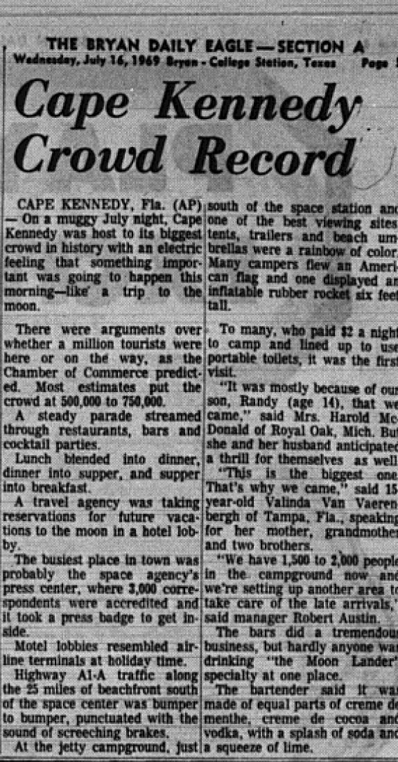 The Eagle Archives: July 16, 1969